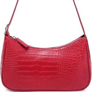 Small Purse for Women, Adjustable Shoulder Bags Crocodile Pattern Clutch Purse w